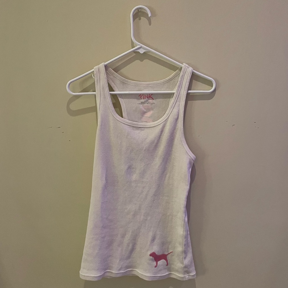 victoria’s secret PINK white tank top